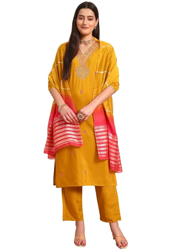Fashion Basket Polyester Kurta Set for Women