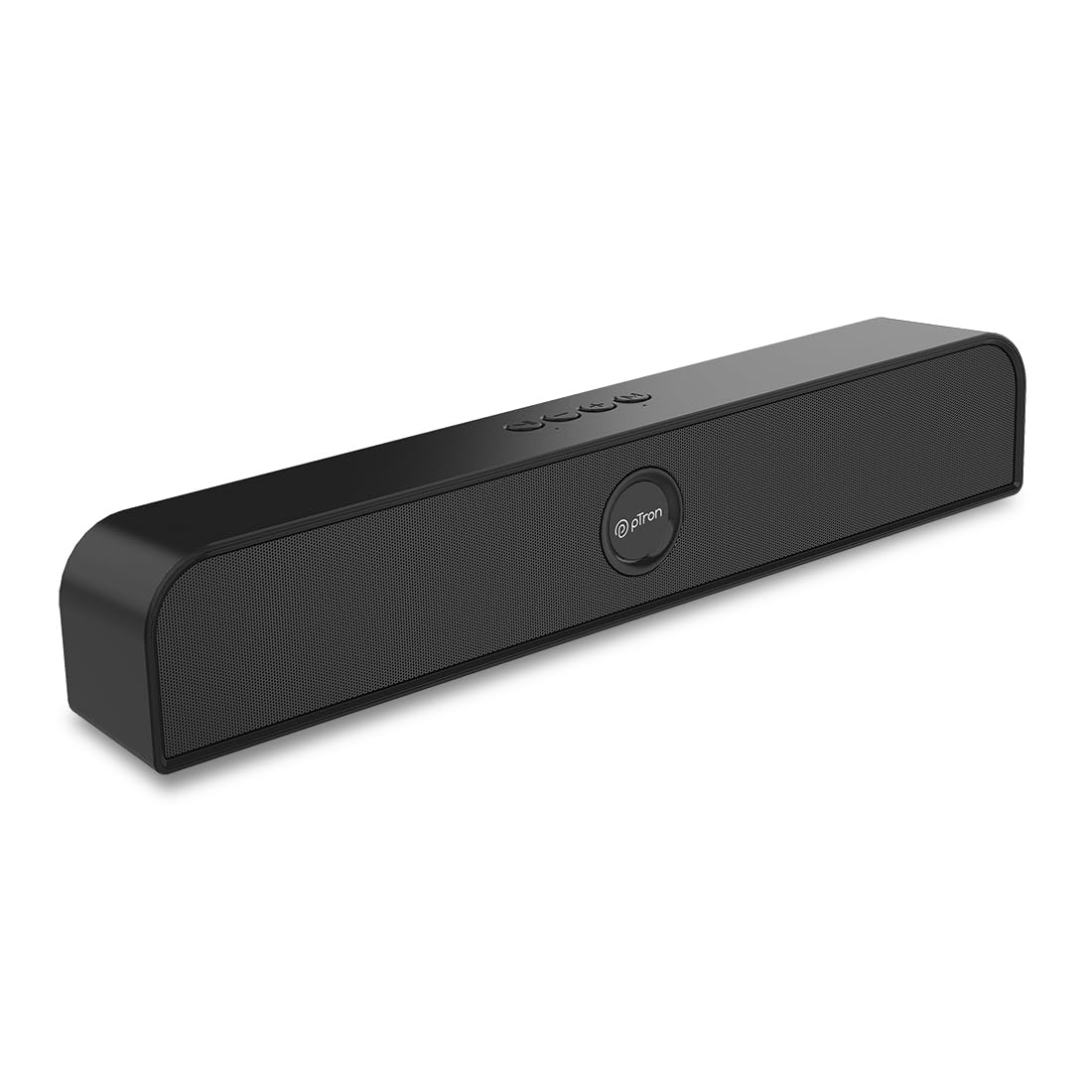 pTron Musicbot Evo 12W Bluetooth Soundbar Speaker 5.0, 10Hrs Playback, Stereo for Phone/TV/Laptop/Tablets/Projectors, Multi Modes Aux/TF Card/USB Drive & TWS Pairing