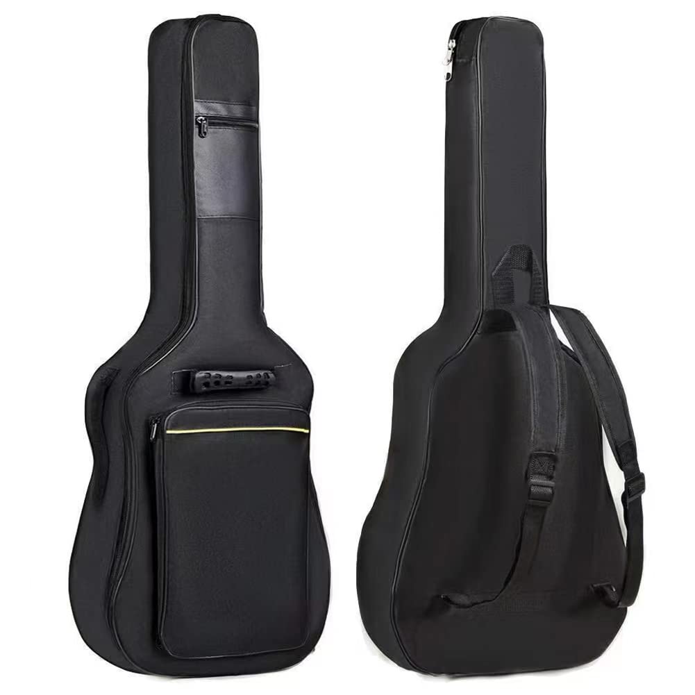 H&Z Simple 36/39/41 Inch Guitar Case Gig Bag Double Straps Oxford Fabric Thickening Soft Cover Waterproof Acoustic Classical Guitar Backpack (36 inch)