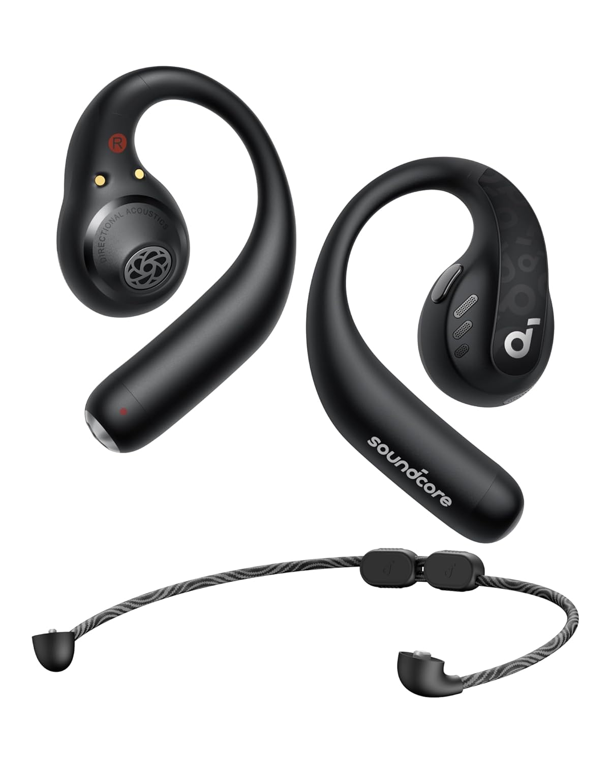soundcore By Anker Aerofit Pro Open-Ear Headphones,Ultra Comfort,Secure Fit,Ergonomic Design,Rich Sound With Ldac,Bluetooth 5.3,Ipx5 Water-Resistant,46H Playtime,App Control,Wireless Over Ear Earbuds