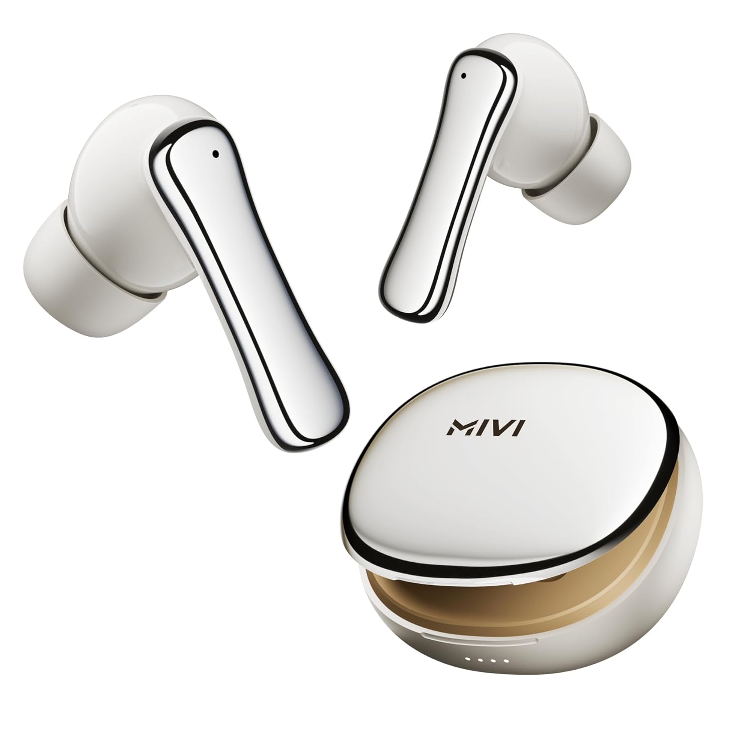 Mivi SuperPods Halo [Flagship Launch], 35dB ANC Active Noise Cancellation in Ear Ear Buds Wireless, Spatial Audio, 60HRS Battery,13mm Drivers, IPX4, v5.4 Bluetooth Earbuds with Mic