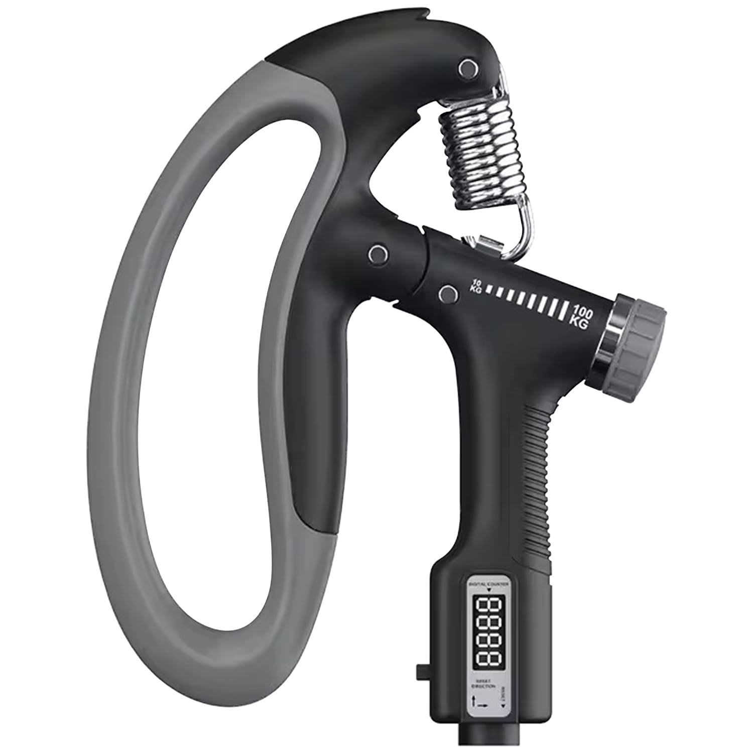 Amazon Brand - Symactive Premium Advanced Electronic Adjustable Hand Grip Strengthener | Forearm & Finger Exercise | For Men & Women | Adjustable Resistance - 10-60 kg | Built-In Counter (multi)