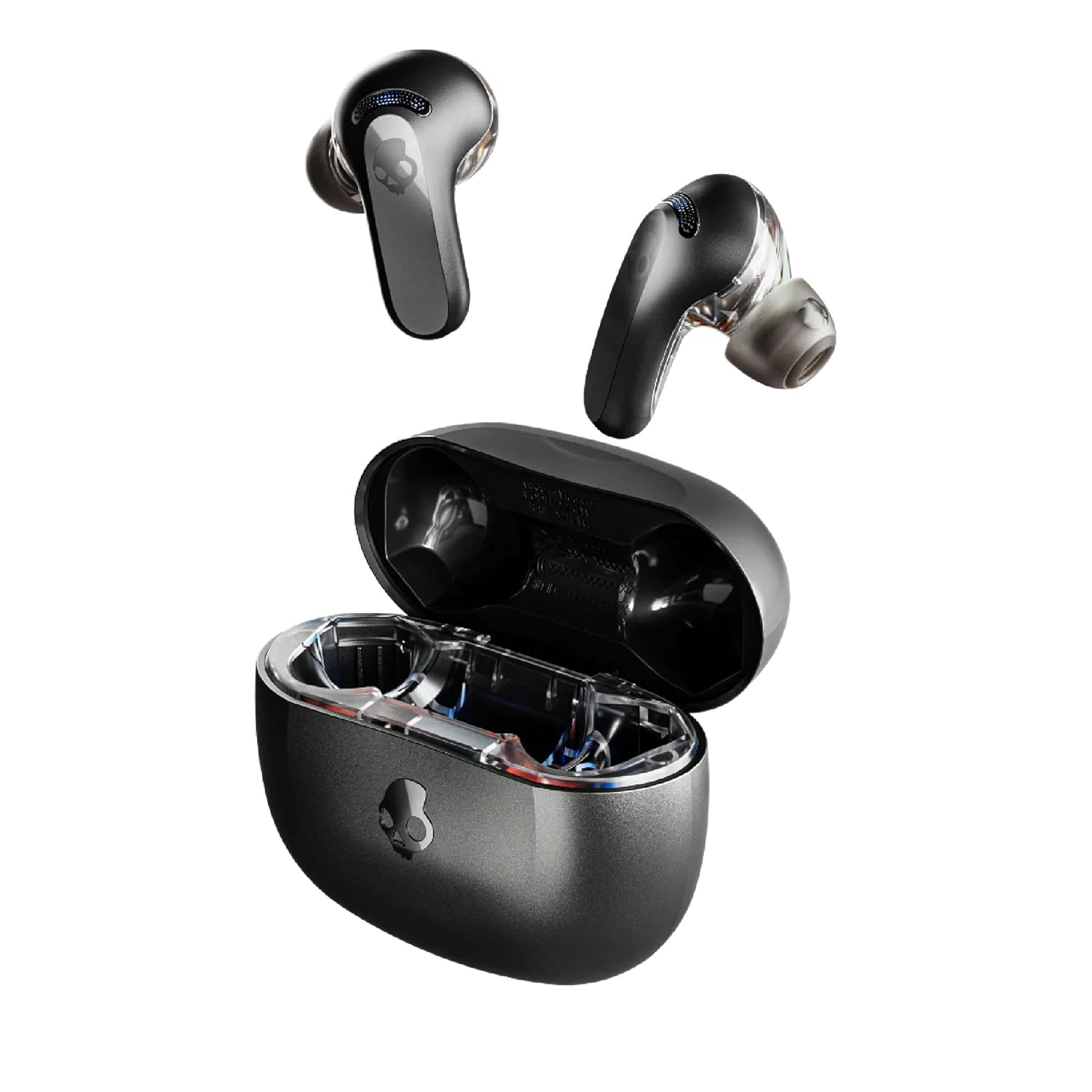 Skullcandy Rail ANC Wireless Earbuds with Mic - Active Noise Cancelling, Multipoint Pairing, 38Hr Battery, Skull-iQ App, Tile Tracking