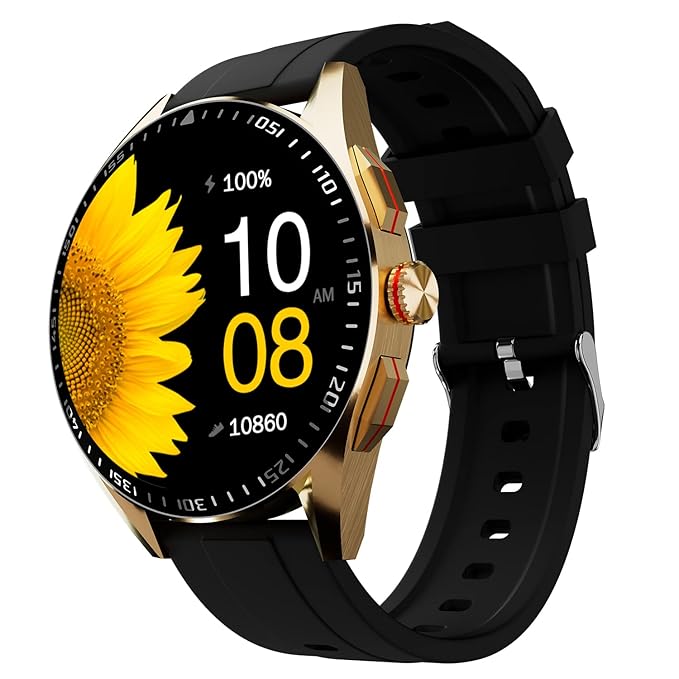 Fire-Boltt Invincible Plus 1.43" AMOLED Display Smartwatch with Bluetooth Calling, TWS Connection, 300+ Sports Modes, 110 in-Built Watch Faces, 4GB Storage & AI Voice Assistant