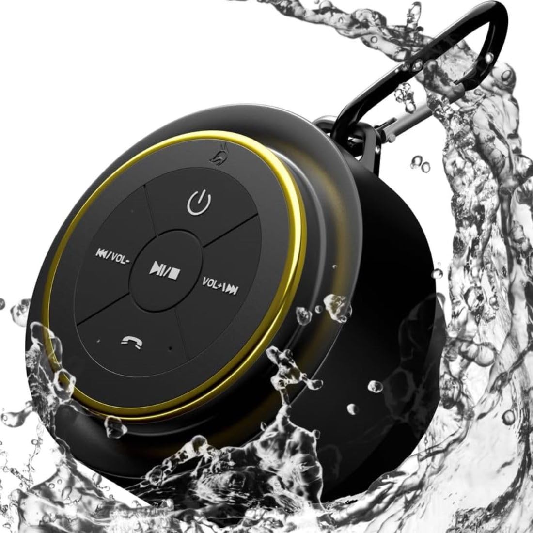 Bluetooth Shower Speaker - Waterproof & Dustproof - CE/ROHS/FCC Certified - Money-Back Guarantee - 2015 Model - Portable - Radio - Pairs with all Smartphones - iphone Tablet - ipad ipod Android - Wireless Speakerphone - Music & Fun Indoor & Outdoor AD