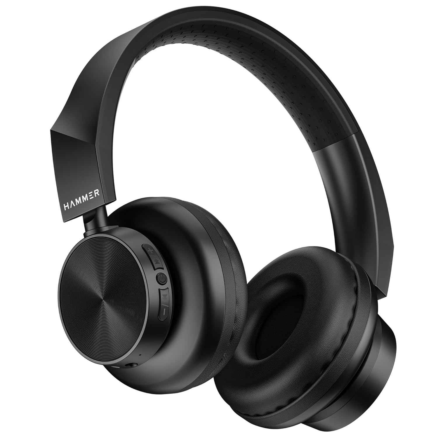 HAMMER New Launch Bash Lite Bluetooth Over The Ear Headphones with Wireless and Wired Mode, Mic, Deep Bass, 40mm Drivers, 10 Hours Playtime, Bluetooth v5.3 Headset Best for Travel, Gym, Gaming