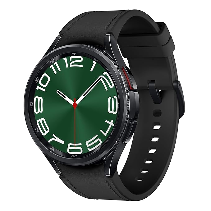 Samsung Galaxy Watch6 Classic (Black, 47mm) | Rotating Bezel | LTE | Monitor BP and ECG | Track Sleep | Track Health | Upto 40hrs Charge with Fast Charging | Galaxy Ecosystem | IP68 Rating