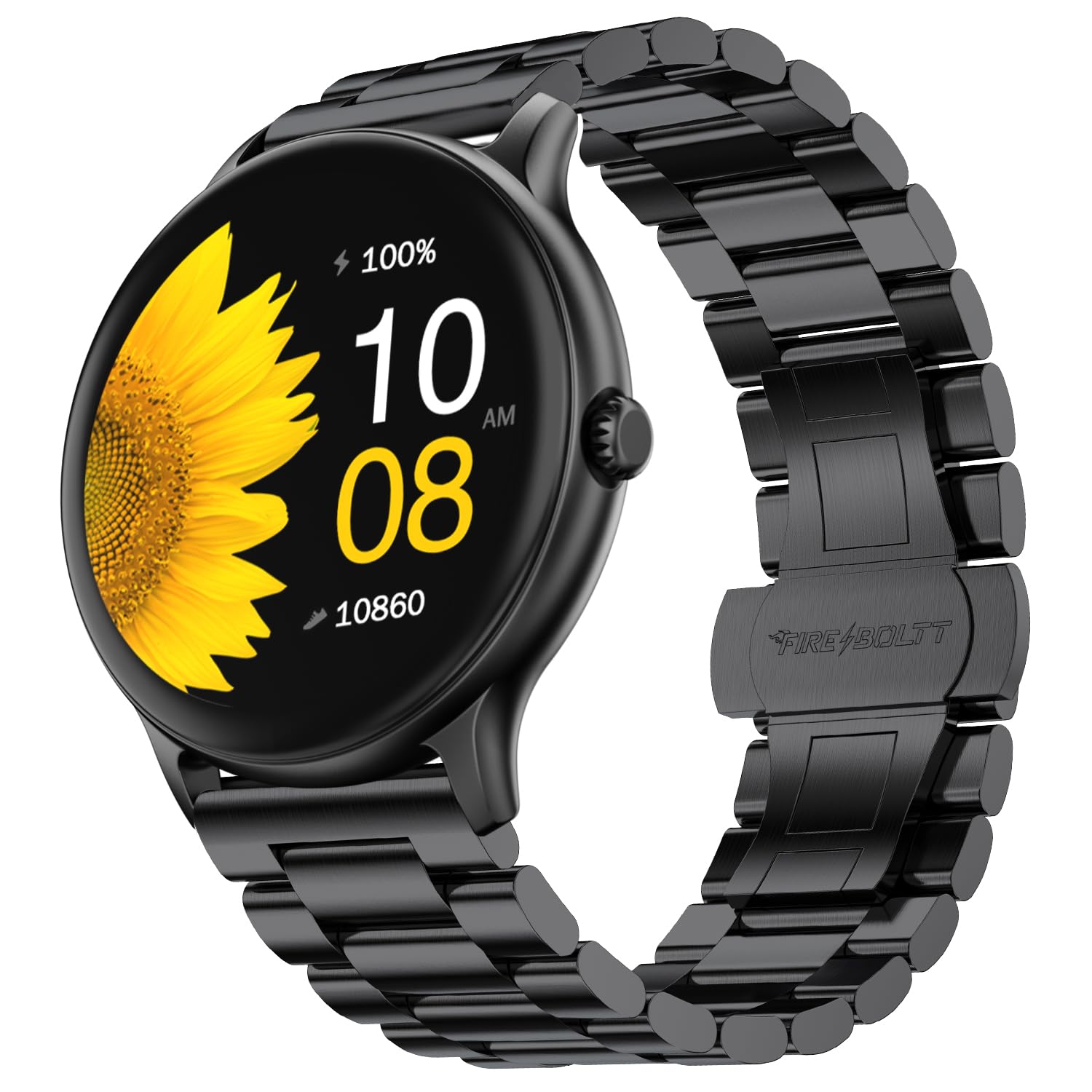 Fire-Boltt Phoenix Ultra Blaze Luxury Stainless Steel, Bluetooth Calling Smart Watch, AI Voice Assistant, Metal Body with 120+ Sports Modes, SpO2, Heart Rate Monitoring