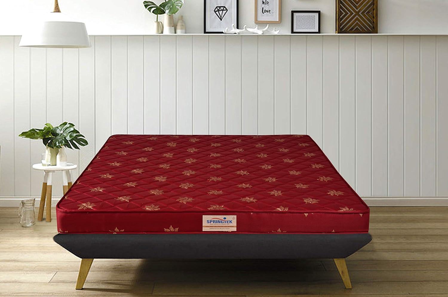 Springtek Amaze Eco Premium High Density Foam Mattress | 4 Inches Quilted Anti-Microbial Fabric Eco HD EPE Foam Mattresses | Single Size Gadda | 72x36 Inches